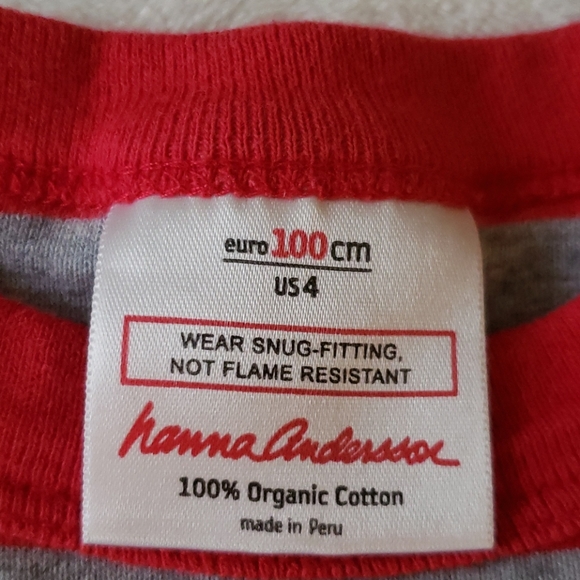 HANNA ANDERSSON Organic Cotton Pajamas SZ.4 - Picture 4 of 4